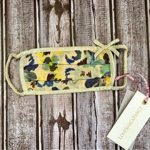 LoveShackFancy Follet Face Mask in Acai Berry